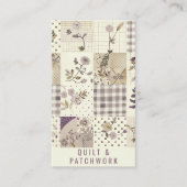 Carte De Visite Couverture en lilac Patchwork Vêtements faits main (Devant)