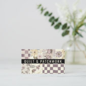 Carte De Visite Couverture en lilac Patchwork Vêtements faits main (Debout devant)