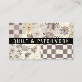 Carte De Visite Couverture en lilac Patchwork Vêtements faits main (Devant)
