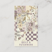 Carte De Visite Couverture en lilac Patchwork Vêtements faits main (Devant)