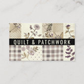 Carte De Visite Couverture en lilac Patchwork Vêtements faits main (Devant)