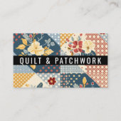 Carte De Visite Couverture en patchwork bleu jaune rouge Vêtements (Devant)