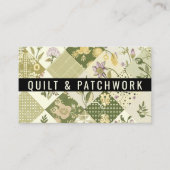 Carte De Visite Couverture en patchwork de lilas vert Vêtements fa (Devant)
