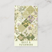 Carte De Visite Couverture en patchwork de lilas vert Vêtements fa (Devant)