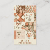 Carte De Visite Couverture en terre cuite Patchwork Vêtements fait (Devant)