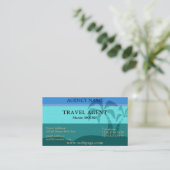 Carte De Visite Couverture exotique professionnelle de tourisme (Debout devant)