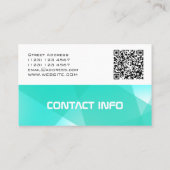 Carte De Visite Couverture géométrique moderne de motif (Dos)