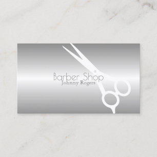 Carte De Visite Couverture grise moderne métallique