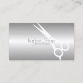 Carte De Visite Couverture grise moderne métallique (Devant)