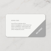 Carte De Visite Couverture minimale de style de prise moderne (Dos)