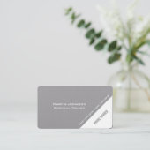 Carte De Visite Couverture minimale de style de prise moderne (Debout devant)