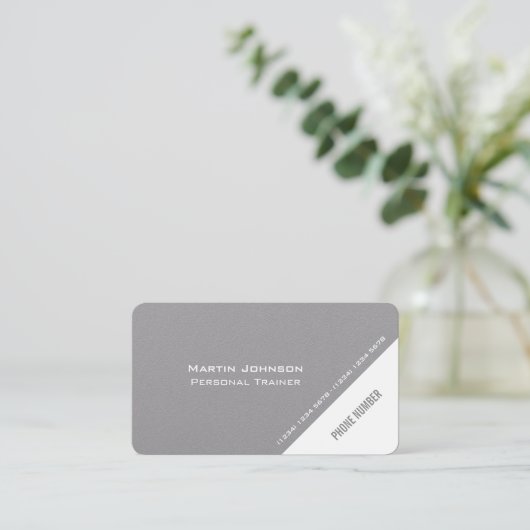 Carte De Visite Couverture minimale de style de prise moderne (Debout devant)