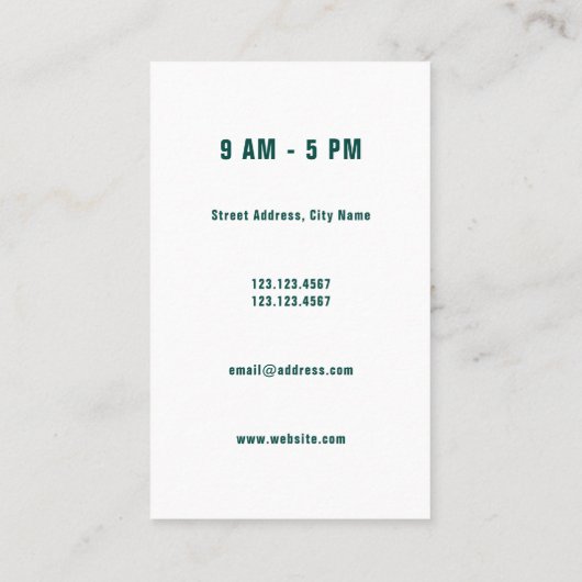 Carte De Visite Couverture moderne de logo d'illustration de tête (Dos)