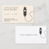 Carte De Visite Couverture moderne de vecteur de trimmer de (Devant / Derrière)