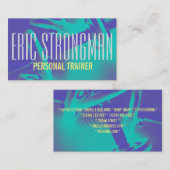 Carte De Visite Couverture personnelle de style de gymnase (Devant / Derrière)