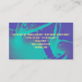 Carte De Visite Couverture personnelle de style de gymnase (Dos)