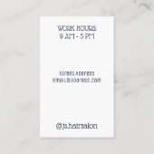 Carte De Visite Couverture professionnelle d'image (Dos)