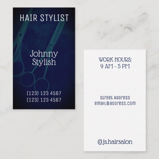 Carte De Visite Couverture professionnelle d'image (Devant / Derrière)