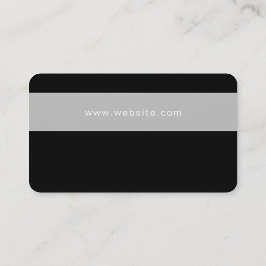 Carte De Visite Couverture professionnelle minimale moderne de (Dos)