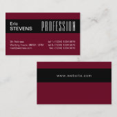 Carte De Visite Couverture professionnelle minimale moderne de (Devant / Derrière)