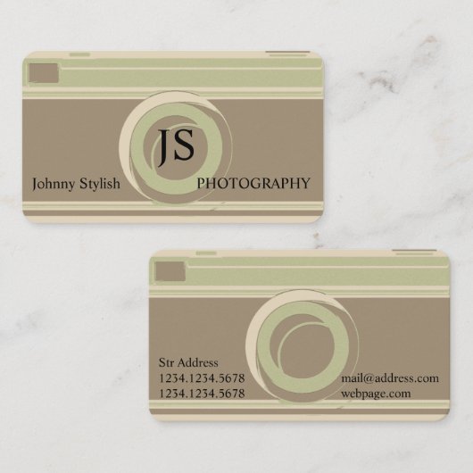 Carte De Visite Couverture rustique professionnelle de (Devant / Derrière)