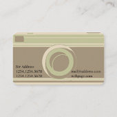 Carte De Visite Couverture rustique professionnelle de (Dos)