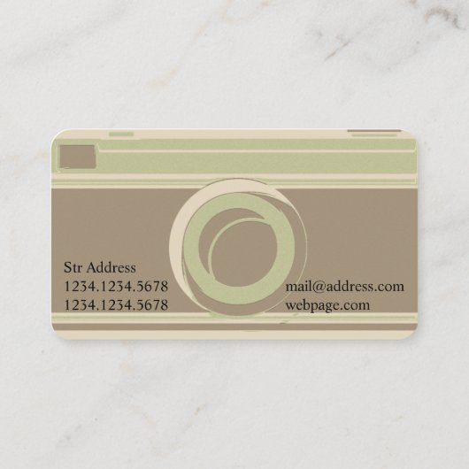 Carte De Visite Couverture rustique professionnelle de (Dos)