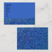 Carte De Visite couvre de tuiles le bleu (Devant / Derrière)