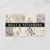 Carte De Visite Couvre-lit en patchwork de lilas Vêtements faits m (Devant)