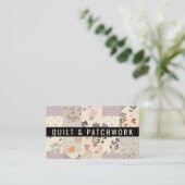 Carte De Visite Couvre-lit en patchwork de lilas Vêtements faits m (Debout devant)