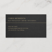 Carte De Visite Couvreur Professionnel  (Dos)