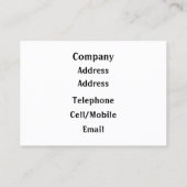 Carte De Visite COW Cute (Dos)