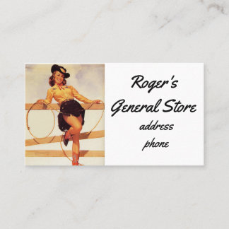 Carte De Visite Cow-girl de pin-up