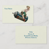 Carte De Visite Cow-girl V2 de vol (Devant / Derrière)
