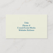 Carte De Visite Cow-girl V2 de vol (Dos)