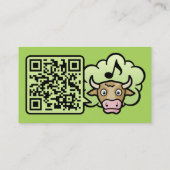 Carte De Visite Cow Methane (Dos)