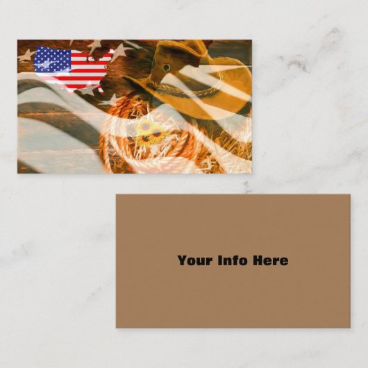 Carte De Visite Cowboy (Devant / Derrière)