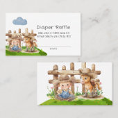 Carte De Visite Cowboy et son chevalet de poney Cheval Petit cheva (Devant / Derrière)