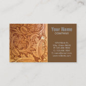 Carte De Visite cowboy rustique de l'ouest (Devant)