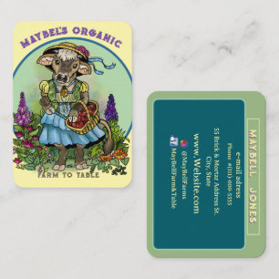 Carte De Visite Cowgirl Cottagecore