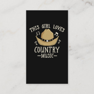 Carte De Visite Cowgirl Femme Musique country Lover Western Dancin