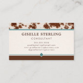 Carte De Visite Cowgirl Western (Dos)