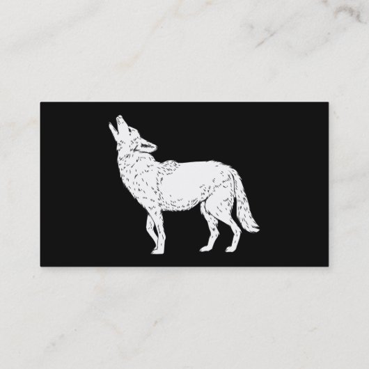Carte De Visite Coyote Howling Thunder_Cove (Dos)