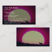 Carte De Visite Coyote, sud-ouest, effet spécial (Devant / Derrière)