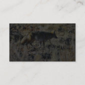 Carte De Visite Coyotes de Fox Anilmal sauvage dans le domaine (Dos)