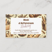 Carte De Visite Cozy Cottage Baking (Dos)