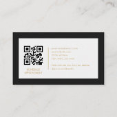 Carte De Visite CPA Accountant Minimalist Company Logo QR Code (Dos)