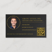 Carte de visite CPA comptable en cuir synthétique (Dos)