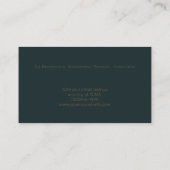 Carte De Visite CPA | Comptable Professionnel Dark Green | Or (Dos)