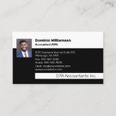 Carte De Visite CPA | Comptable Professionnel Noir | Gold Busine (Devant)